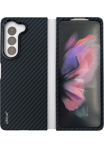 Samsung Galaxy Z Fold 5 Uyumlu Karbon Seri Arka Koruma Kılıf