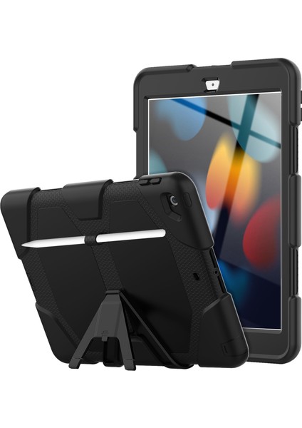 iPad 10.2 2021/2020/2019 Için Silikon + Pc Kılıfı (Yurt Dışından)