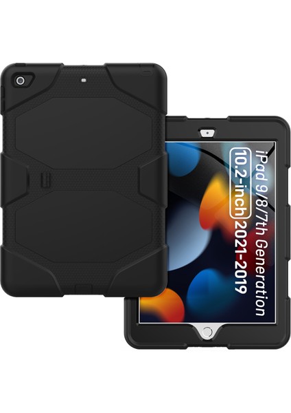 iPad 10.2 2021/2020/2019 Için Silikon + Pc Kılıfı (Yurt Dışından)