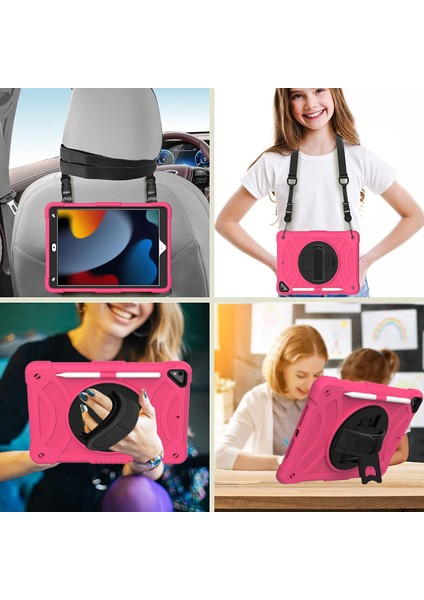 Pc + Silikon Kılıf iPad 10.2 2021/2020/2019 Için (Yurt Dışından)