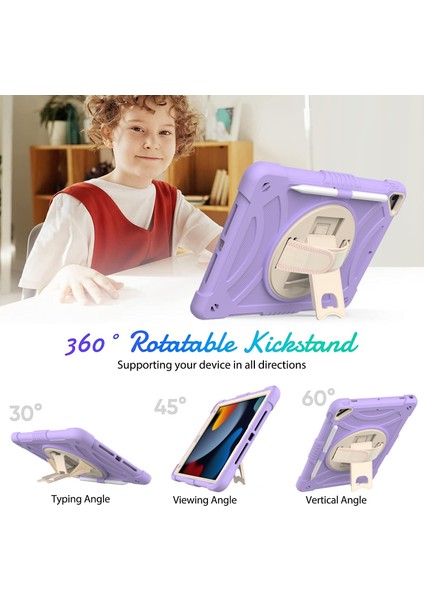 Pc + Silikon Kılıf iPad 10.2 2021/2020/2019 Için (Yurt Dışından)