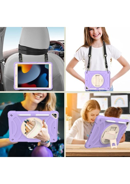 Pc + Silikon Kılıf iPad 10.2 2021/2020/2019 Için (Yurt Dışından)