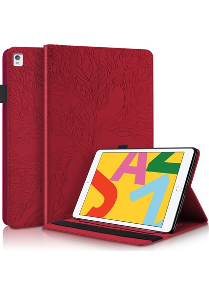 iPad 10.2 / iPad Pro 10.5 Inç Için Hayat Ağacı Deri Kılıf (Yurt Dışından)
