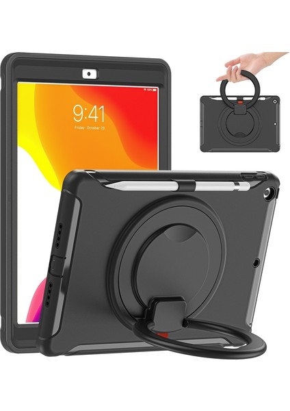iPad 10.2 2021/2020/2019 Için Silikon + Pc Koruyucu Kılıf (Yurt Dışından)
