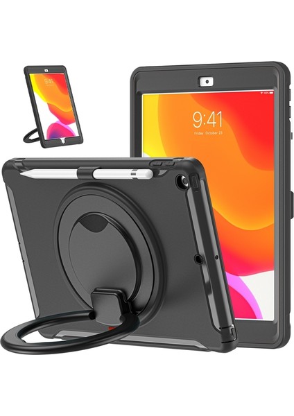 iPad 10.2 2021/2020/2019 Için Silikon + Pc Koruyucu Kılıf (Yurt Dışından)