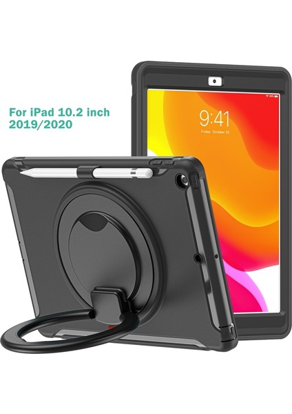 iPad 10.2 2021/2020/2019 Için Silikon + Pc Koruyucu Kılıf (Yurt Dışından)