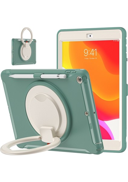 iPad 10.2 2021/2020/2019 Için Silikon + Pc Koruyucu Kılıf (Yurt Dışından)