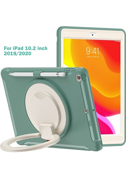 iPad 10.2 2021/2020/2019 Için Silikon + Pc Koruyucu Kılıf (Yurt Dışından)