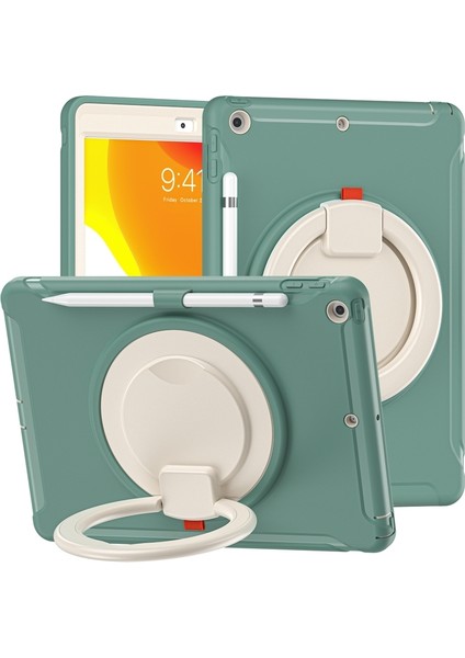 iPad 10.2 2021/2020/2019 Için Silikon + Pc Koruyucu Kılıf (Yurt Dışından)