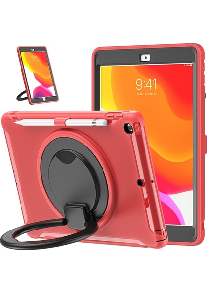 iPad 10.2 2021/2020/2019 Için Silikon + Pc Koruyucu Kılıf (Yurt Dışından)