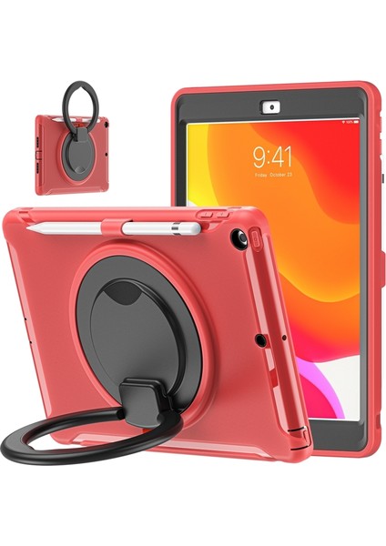iPad 10.2 2021/2020/2019 Için Silikon + Pc Koruyucu Kılıf (Yurt Dışından)