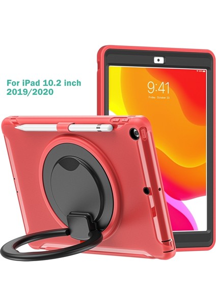iPad 10.2 2021/2020/2019 Için Silikon + Pc Koruyucu Kılıf (Yurt Dışından)
