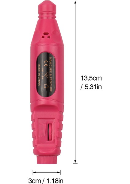 20000 Rpm USB Şarjlı 6 Uçlu Manikür Pedikür Seti (Yurt Dışından)