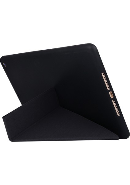 iPad 10.2 2021/2020/2019 Için Tpu Yatay Deformasyon Tutuculu Flip Deri Kılıf (Yurt Dışından)