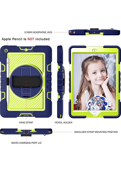 iPad 10.2 2021 / 2020 / 2019 Için Silikon + Pc Kılıfı (Yurt Dışından)