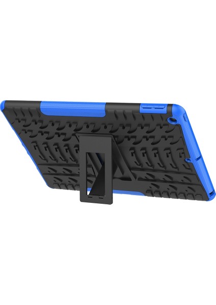 iPad 10.2 Için Tutuculu Lastik Dokusu Tpu + Pc Darbeye Dayanıklı Kılıf (Yurt Dışından)