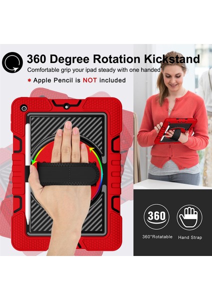 iPad 10.2 2021 / 2020 / 2019 Için Silikon + Pc Kılıfı (Yurt Dışından)
