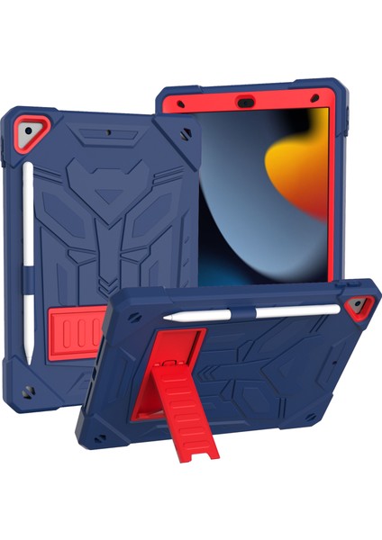 iPad 10.2 2019/2020/2021 Için Silikon+Pc Tablet Kılıfı (Yurt Dışından)