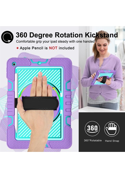 iPad 10.2 2021 / 2020 / 2019 Için Silikon + Pc Kılıfı (Yurt Dışından)