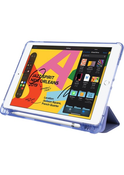 iPad 10.2 2021/2020/2019 Için Deri Kılıf (Yurt Dışından)