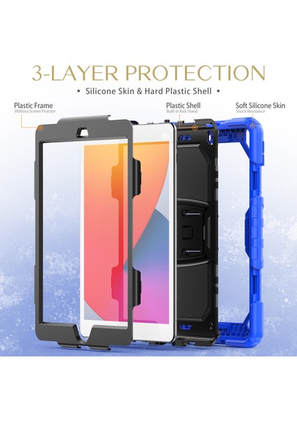 iPad 10.2 2021/2020/2019 Için Silikon Pc Kılıfı (Yurt Dışından)