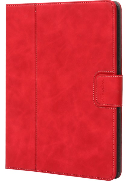 iPad 10.2 2019/2020/2021 Için Buzağı Dokulu Deri Kılıf (Yurt Dışından)