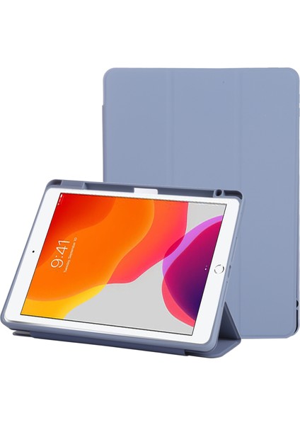 iPad 10.2 2019/2020/2021 Için Manyetik Deri Akıllı Kılıf (Yurt Dışından)