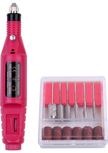 20000 Rpm USB Şarjlı 6 Uçlu Elektrikli Tırnak Bakım Makinesi (Yurt Dışından)