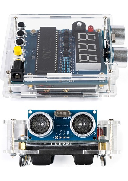 51 Mikrodenetleyici Mesafe Ölçüm Kit Dıy Geri Vites Radar Alarm ve Lehim Seti (Yurt Dışından)