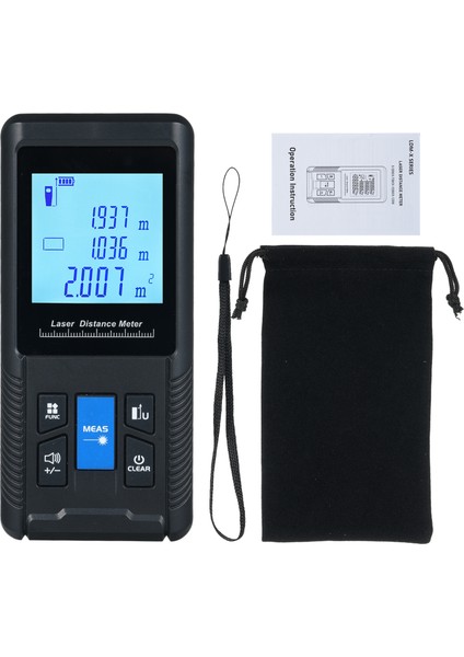 120M Pisagorlu El Tipi Lazer Mesafe Ölçer (Yurt Dışından)