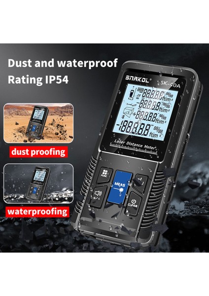 Dijital Lazer Metre IP54 Su Geçirmez Alan ve Pisagor Ölçümü (Yurt Dışından) modelleri