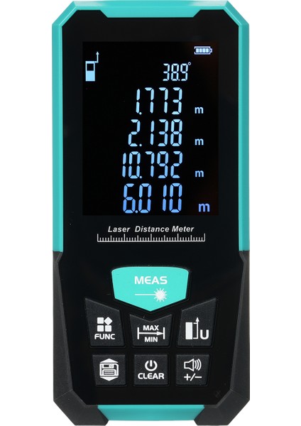 50M Lazerli USB Şarjlı Pisagor Dijital Mesafe Ölçer (Yurt Dışından)