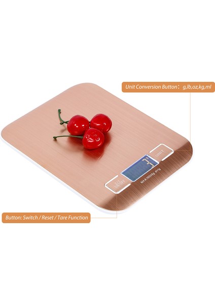 Dijital Mutfak Terazisi 11 Lb Paslanmaz Çelik LCD Ekran 1g Has Fırın Pişirme (Yurt Dışından)