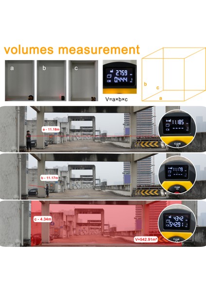 2'si 1 Arada Lazer Şerit Metre USB Şarj Edilebilir LCD Dijital Ölçüm Cihazı (Yurt Dışından) fiyatları