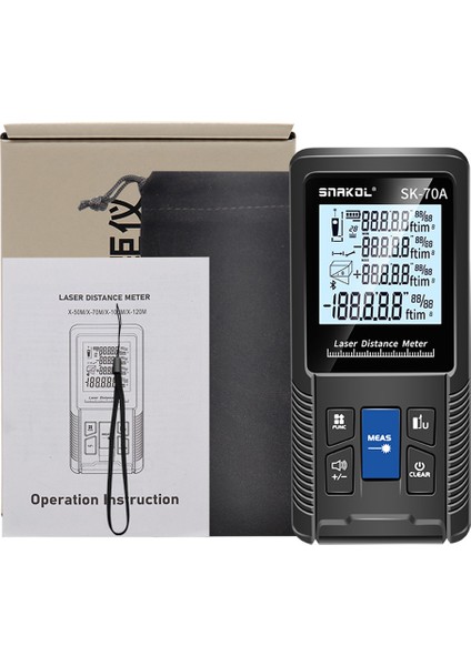 Lazer Mesafe Ölçer IP54 Suya Dalı Alan Pisagor Ölçüm Modları (Yurt Dışından)
