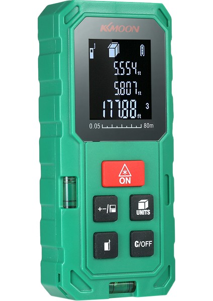 El Tipi 80M Lazerli Yüksek Hasiyetli Taşınabilir Mesafe Ölçer LCD (Yurt Dışından)