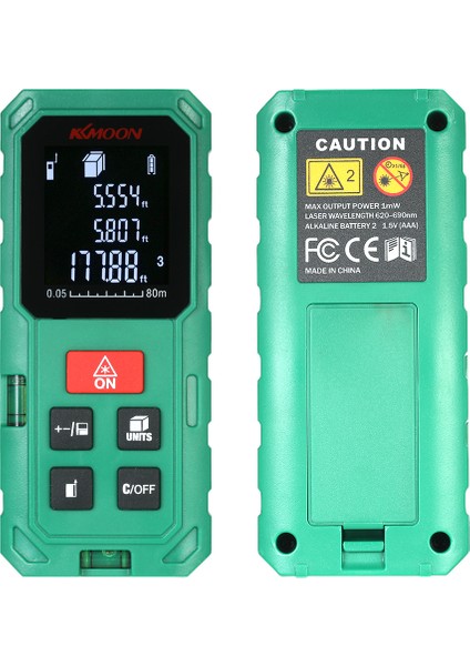 El Tipi 80M Lazerli Yüksek Hasiyetli Taşınabilir Mesafe Ölçer LCD (Yurt Dışından)
