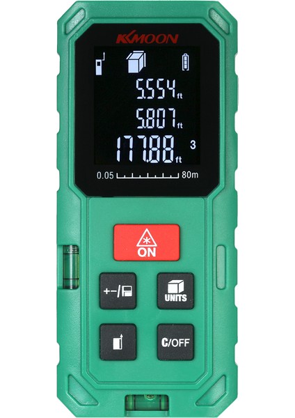 El Tipi 80M Lazerli Yüksek Hasiyetli Taşınabilir Mesafe Ölçer LCD (Yurt Dışından)