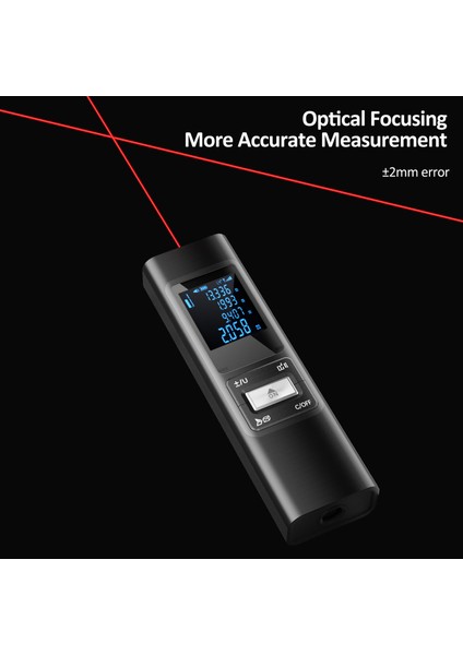S-40 40 Metre Lazerli Mesafe Ölçer ±2mm Yüksek Hasiyet Şarj Edilebilir Taşınabilir (Yurt Dışından) indirimleri