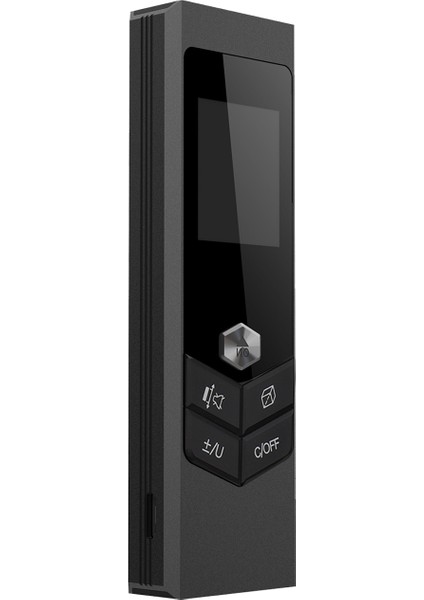 Lazerlı Şerit Metre USB Şarjlı Dijital Mesafe Ölçer LED Işıklı (Yurt Dışından)