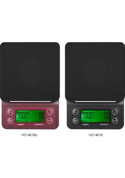 5kg 0.5g LCD Zamanlayıcılı Tartı Sıfırlamalı Elektrikli Kahve ve Mutfak Terazisi (Yurt Dışından)