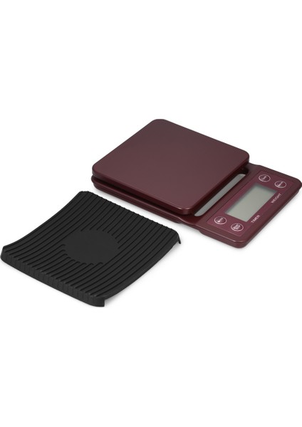 5kg 0.5g LCD Zamanlayıcılı Tartı Sıfırlamalı Elektrikli Kahve ve Mutfak Terazisi (Yurt Dışından)