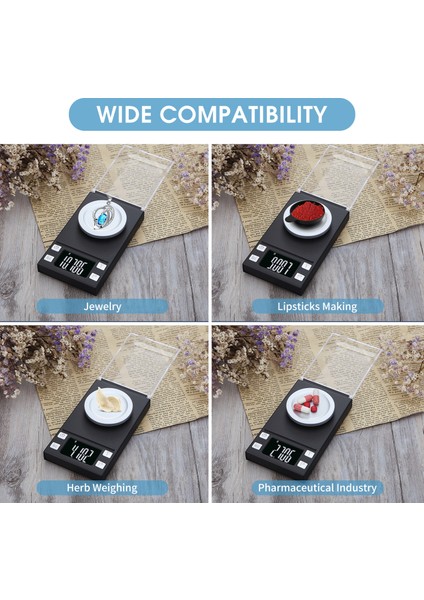 50G 0.001G Dijital Cep Tartısı Mücevher Bitki LCD Tare (Yurt Dışından)