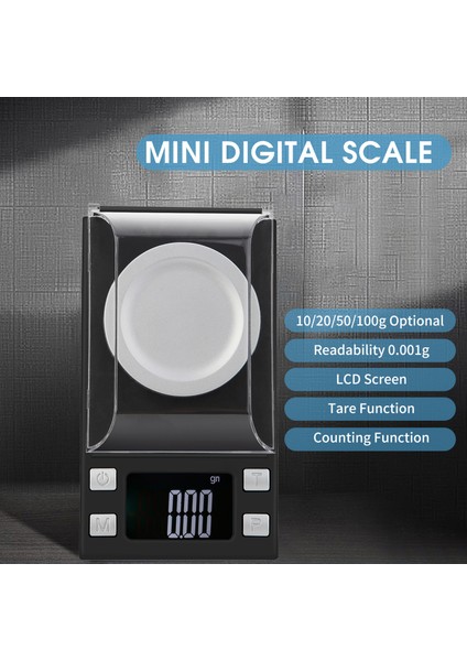 50G 0.001G Dijital Cep Tartısı Mücevher Bitki LCD Tare (Yurt Dışından)