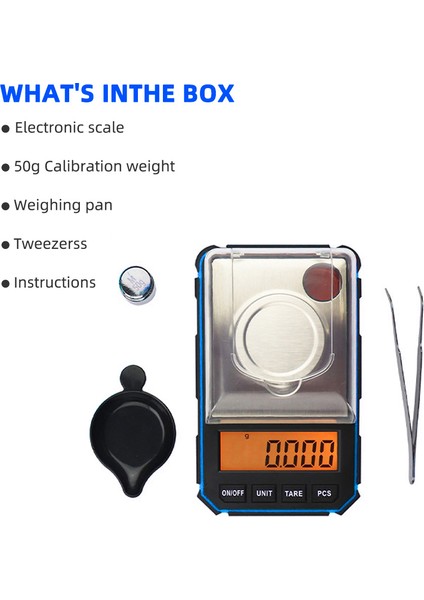 50G 0.001G Has Takı Dijital Terazi Cep Boyutu LCD Ekranlı (Yurt Dışından) modelleri