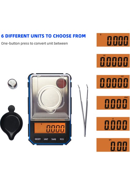 50G 0.001G Has Takı Dijital Terazi Cep Boyutu LCD Ekranlı (Yurt Dışından) fırsatları