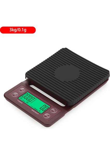 5kg 0.1g Has Kahve Tartısı Mini Mutfak Saati Siyah (Yurt Dışından)