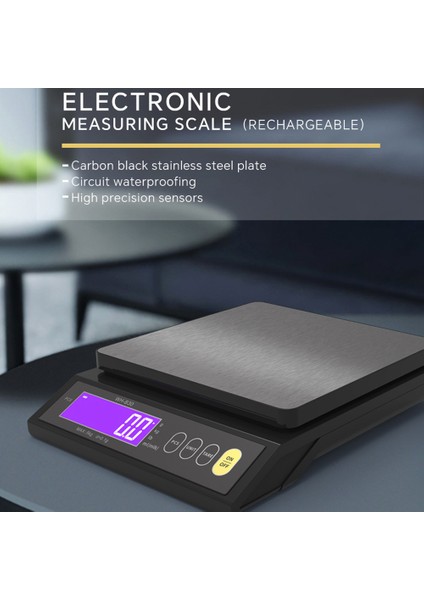 Şarj Edilebilir IP67 Su Geçirmez Mutfak Terazisi - Yüksek Hasiyetli Elektrikli Pişirme (Yurt Dışından)
