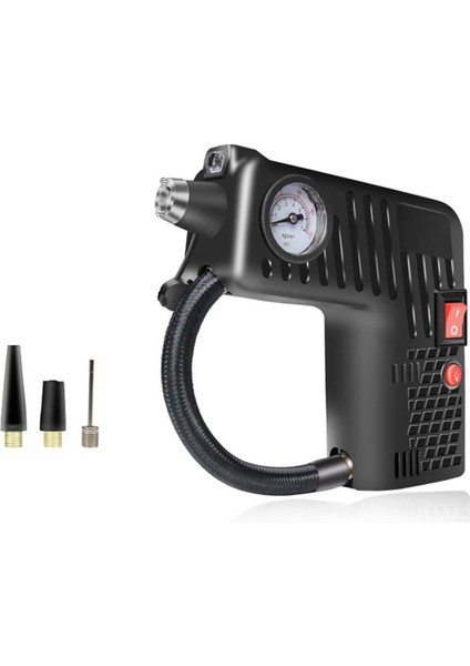 12V Portatif Lastik Pompası Basınç Göstergeli El Fenerli Araba Motosiklet Bisiklet (Yurt Dışından) fırsatları