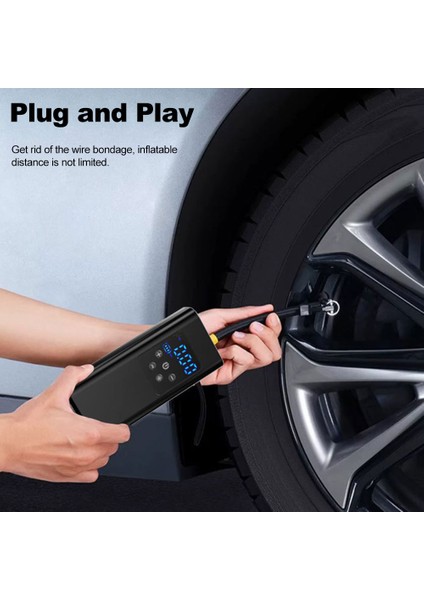 6000MAH 150PSI Portatif Led'li Kompresör Araba Motosiklet Toplar (Yurt Dışından) modelleri